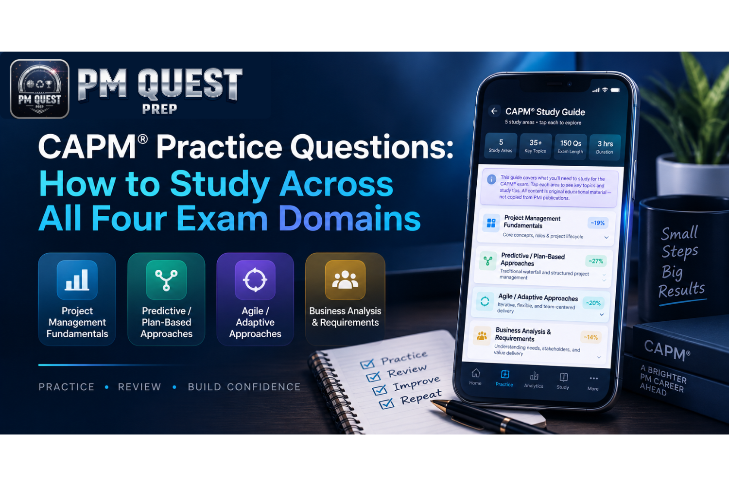 CAPM Practice Questions: How to Study Across All Four Exam Domains